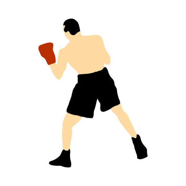 Boxing  silhouette — Stock Vector