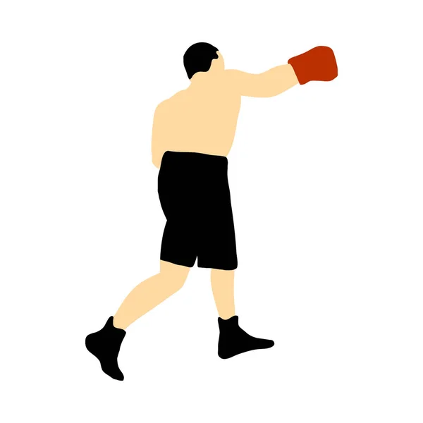 Boxing  silhouette — Stock Vector