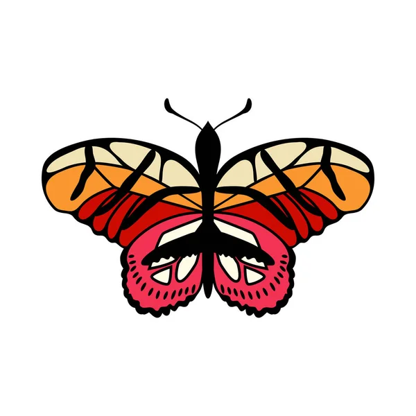 Ícono de la mariposa — Archivo Imágenes Vectoriales