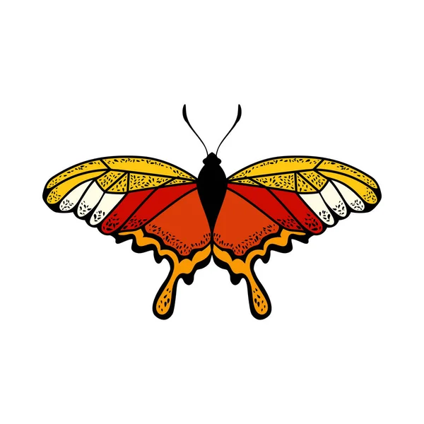 Ícono de la mariposa — Archivo Imágenes Vectoriales