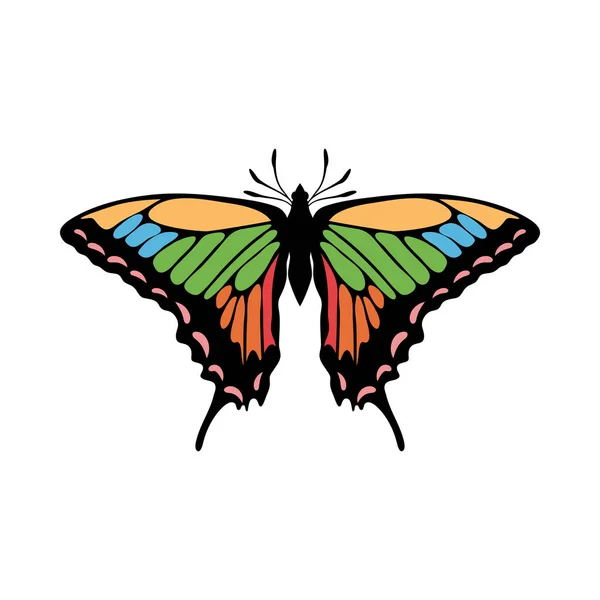 Ícono de la mariposa — Archivo Imágenes Vectoriales