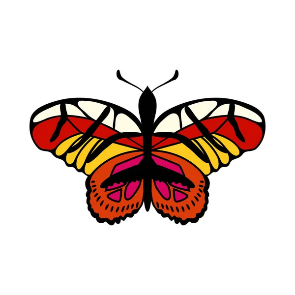 Ícono de la mariposa — Archivo Imágenes Vectoriales