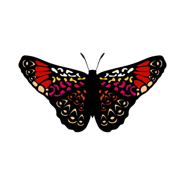 Kelebek simgesi — Stok Vektör