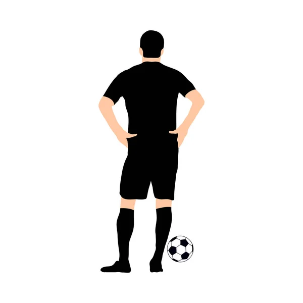 Soccer silhoette — Stock Vector