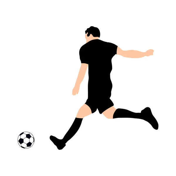 Футбольный силуэт — стоковый вектор