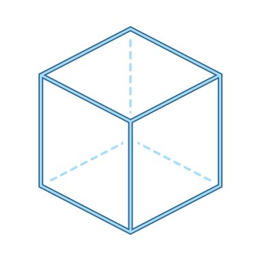 Projeksiyon simgesiyle küp