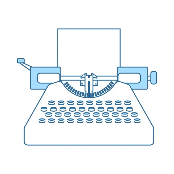 Ícone de máquina de escrever —  Vetores de Stock