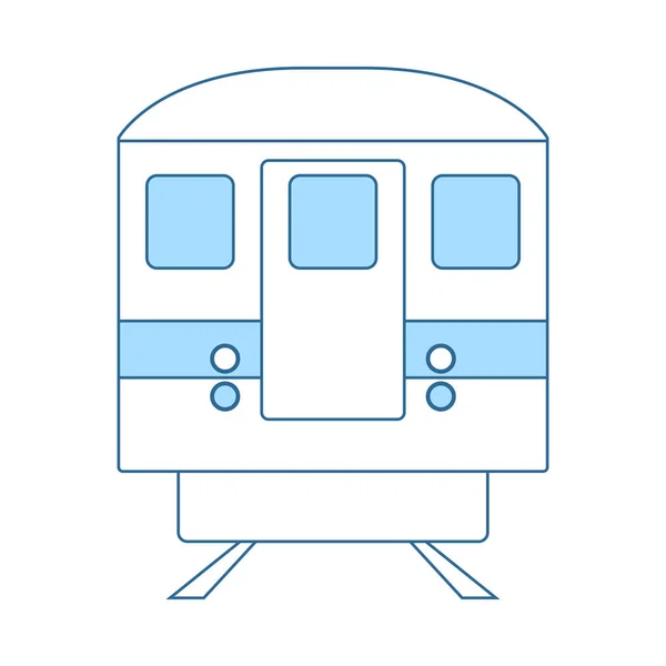 Metro tren simgesi — Stok Vektör