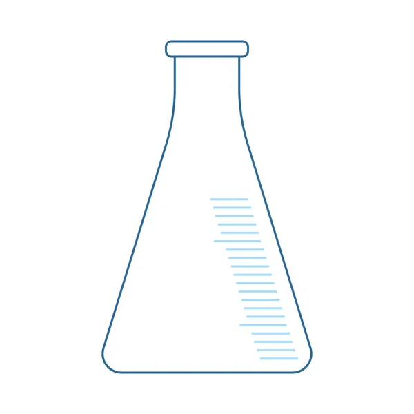 Ícone do frasco de cone de química — Vetor de Stock