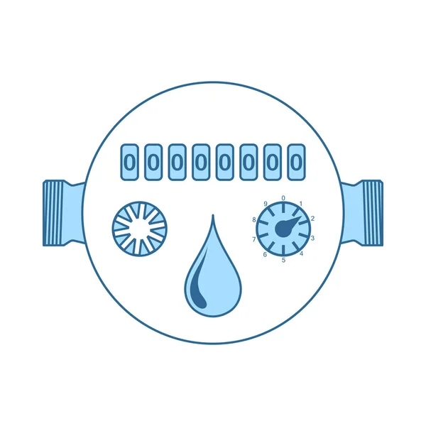Ikony měřiče vody — Stockový vektor