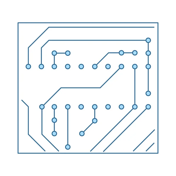 Icono de placa de circuito — Archivo Imágenes Vectoriales