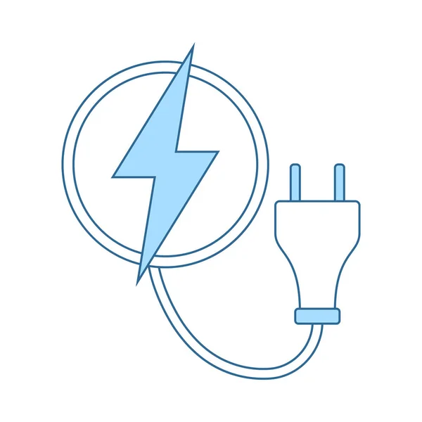 Icône de prise électrique — Image vectorielle