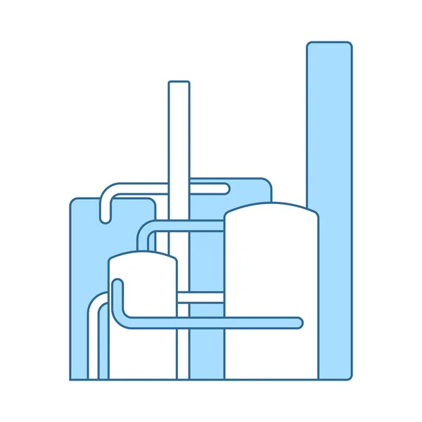 Ikone der chemischen Industrie — Stockvektor