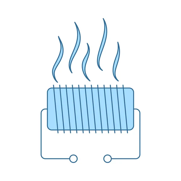 Icono del calentador eléctrico — Vector de stock