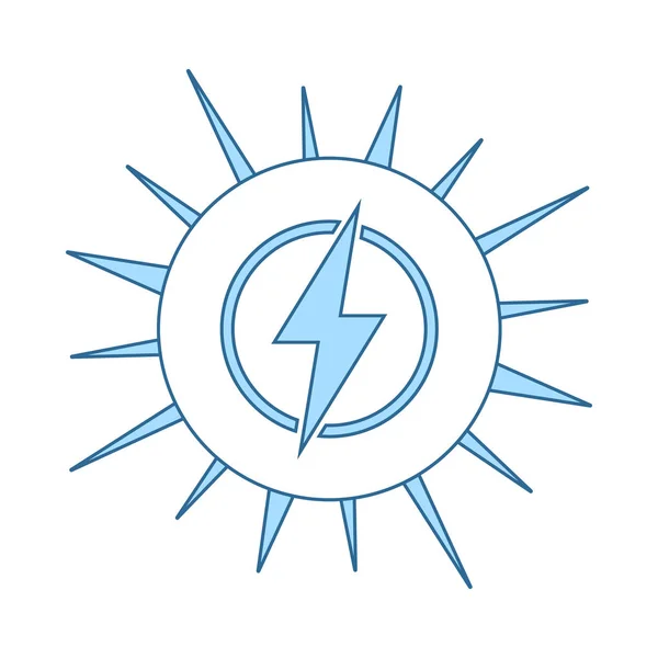 Icono de energía solar — Vector de stock