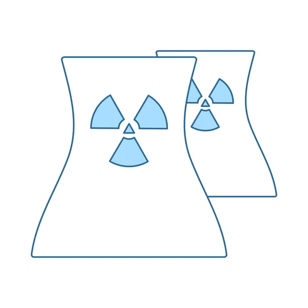Nuclear Station Icon — Stock Vector