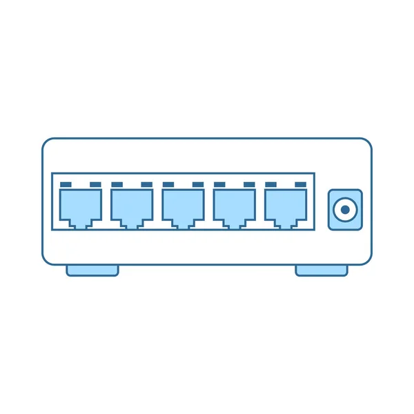 Icono del interruptor Ethernet — Archivo Imágenes Vectoriales