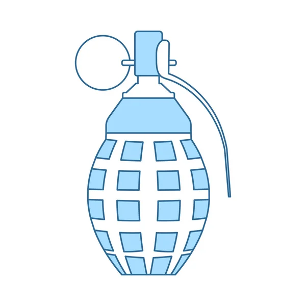 Defensieve granaat pictogram — Stockvector