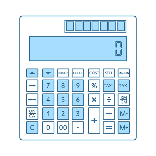 Ícone de calculadora estatística —  Vetores de Stock
