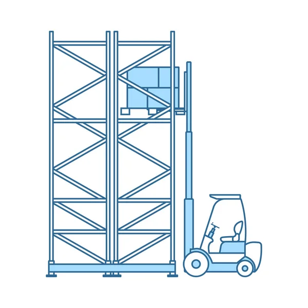 Ikon Forklift Gudang - Stok Vektor