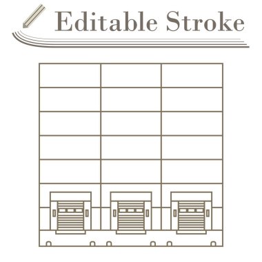 Depo lojistik kavramı simgesi