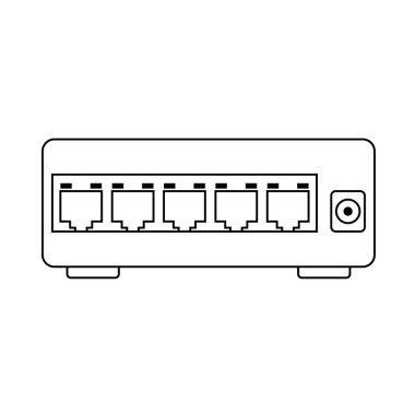 Ethernet anahtarı simgesini