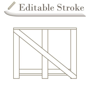 Kırılgan mallar için Ahşap Çıta