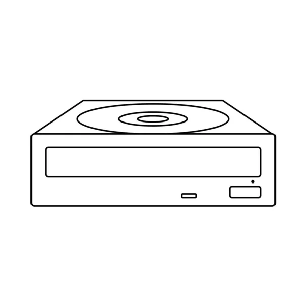 Icono del CD-ROM — Archivo Imágenes Vectoriales