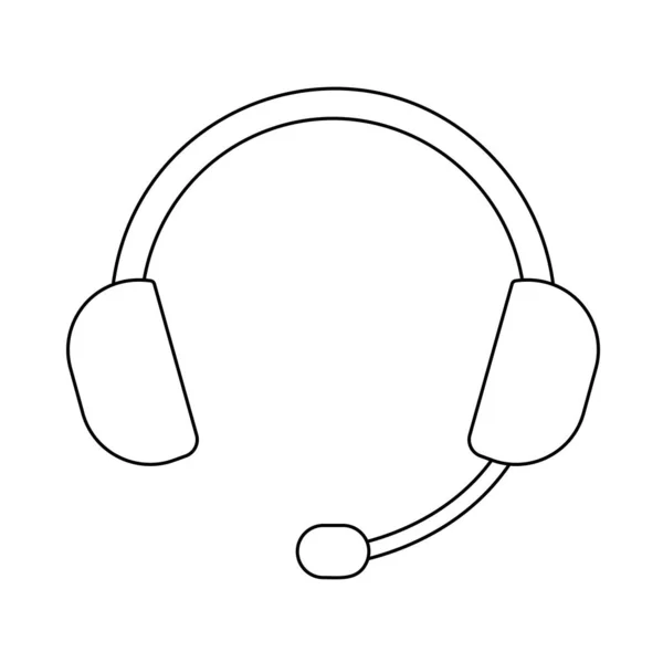 Headset-Symbol — Stockvektor