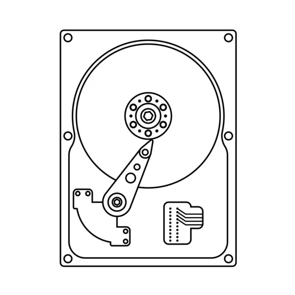 Значок жесткого диска — стоковый вектор