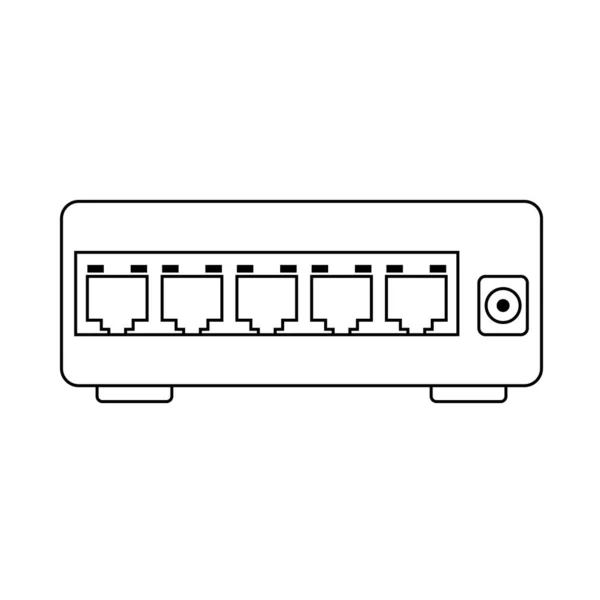 Ícone do interruptor Ethernet —  Vetores de Stock