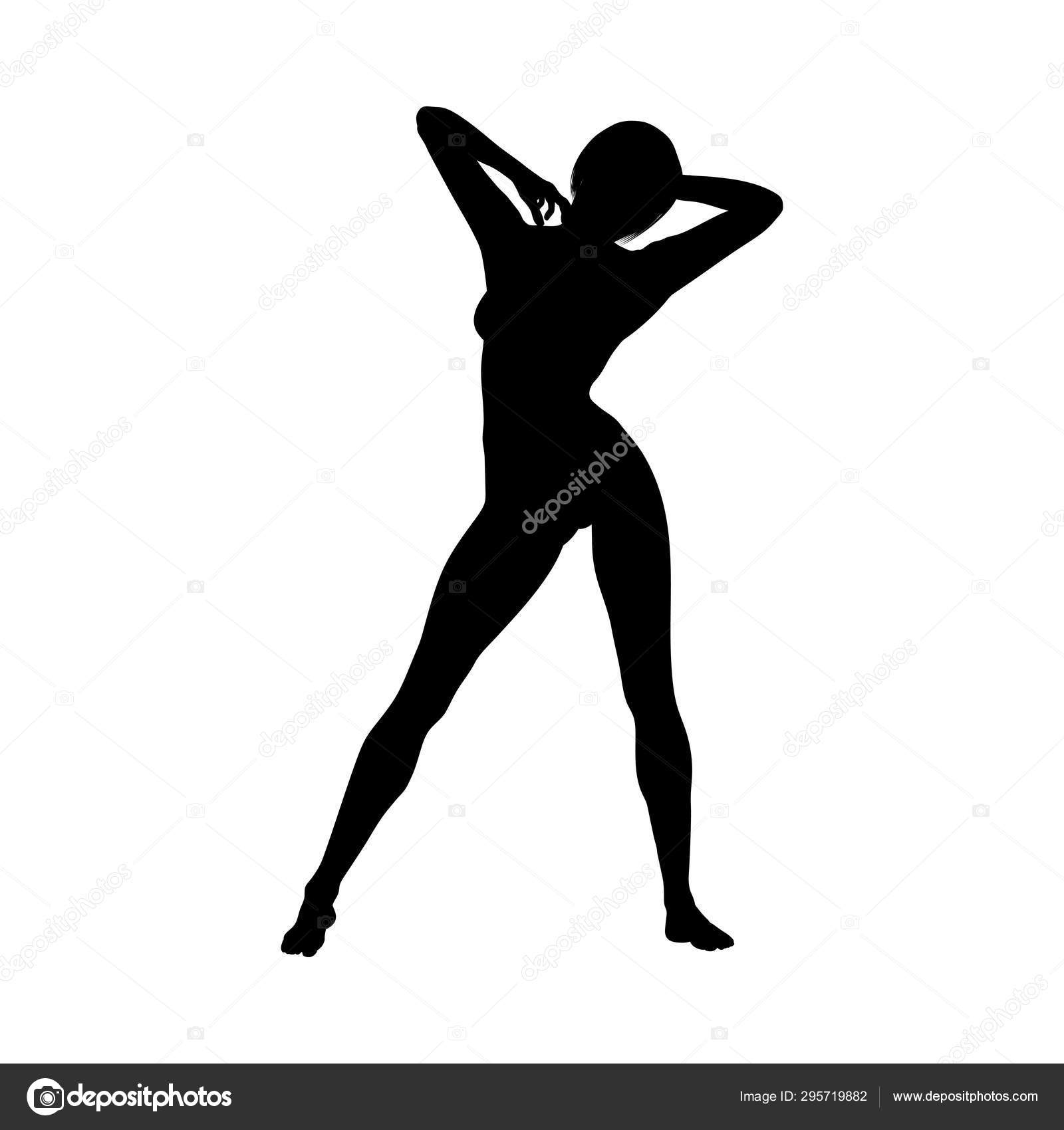 Naked sexy girls silhouette Stock Vector by ©angelp 295719882