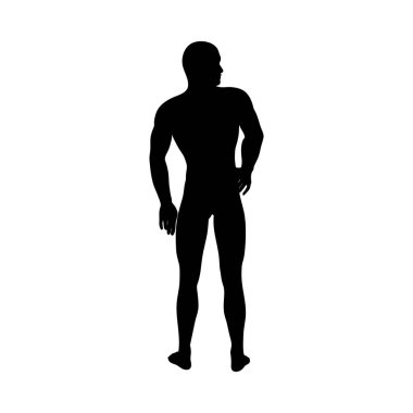 Ayakta Poz Adam Siluet