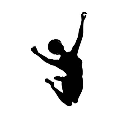 Çıplak seksi kız siluet