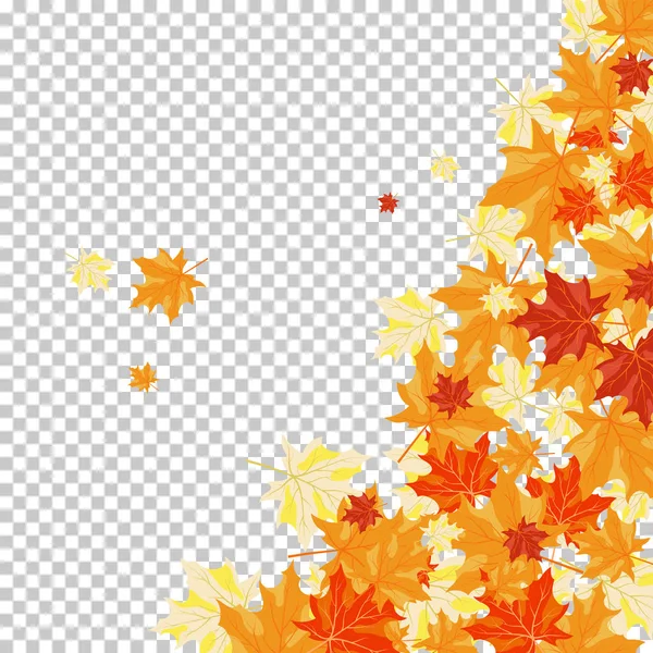 Otoño (otoño) Fondo de arce — Vector de stock