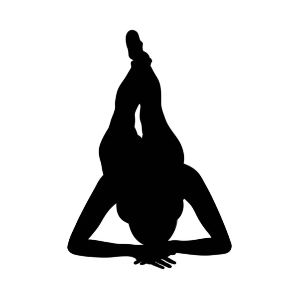 Naakte sexy meisjes silhouet — Stockvector