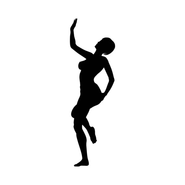 Silhouette de filles sexy nues — Image vectorielle