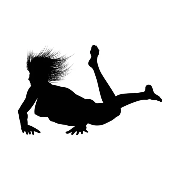 Silhouette de filles sexy nues — Image vectorielle