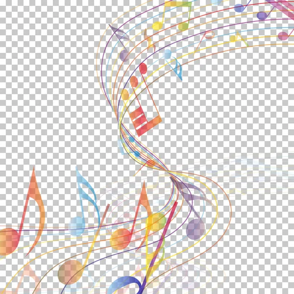 Multicolore musical — Image vectorielle