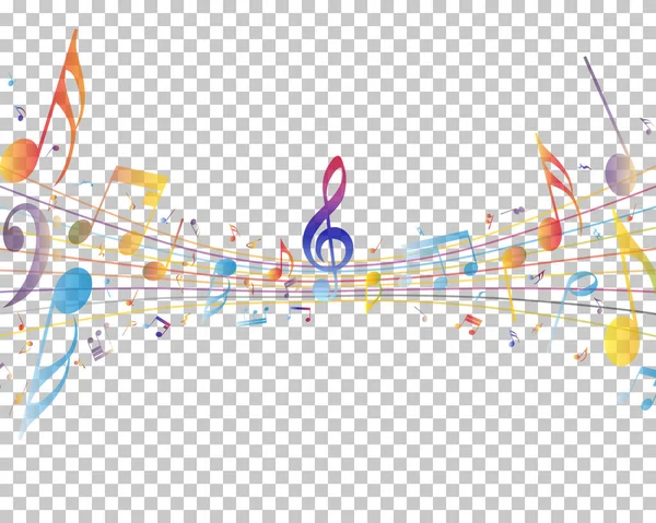 Musical multicolor — Archivo Imágenes Vectoriales