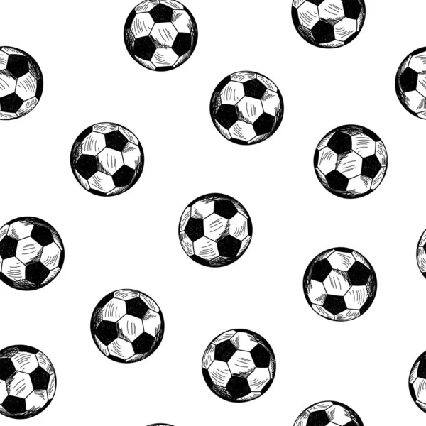 Voetbal naadloze patroon — Stockvector