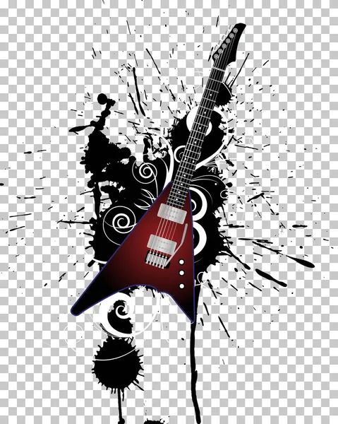 Grunge muziekstijl — Stockvector