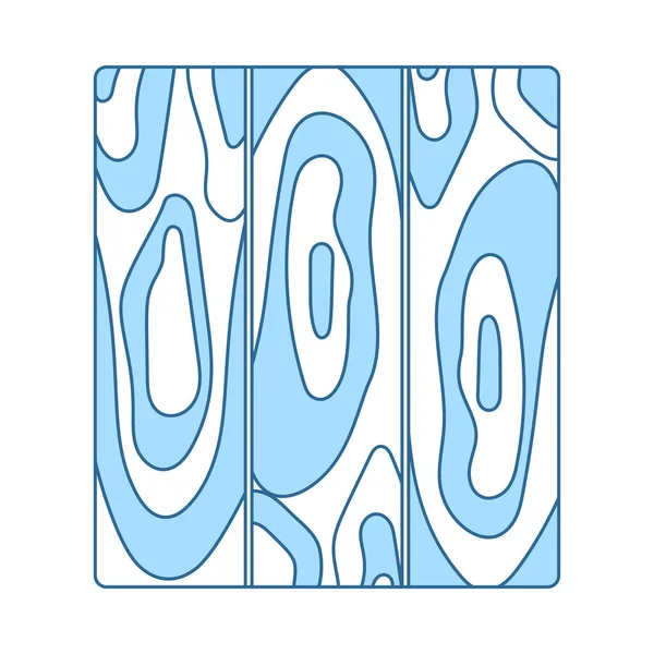 Icono de patrón de tablón de parquet — Vector de stock