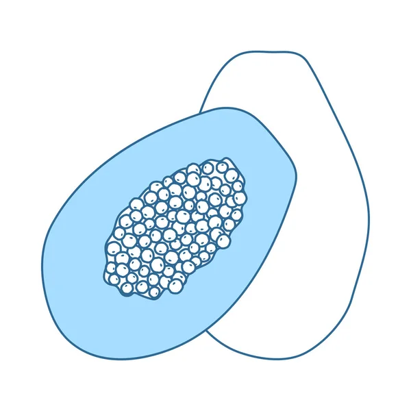 Icono de Papaya — Archivo Imágenes Vectoriales