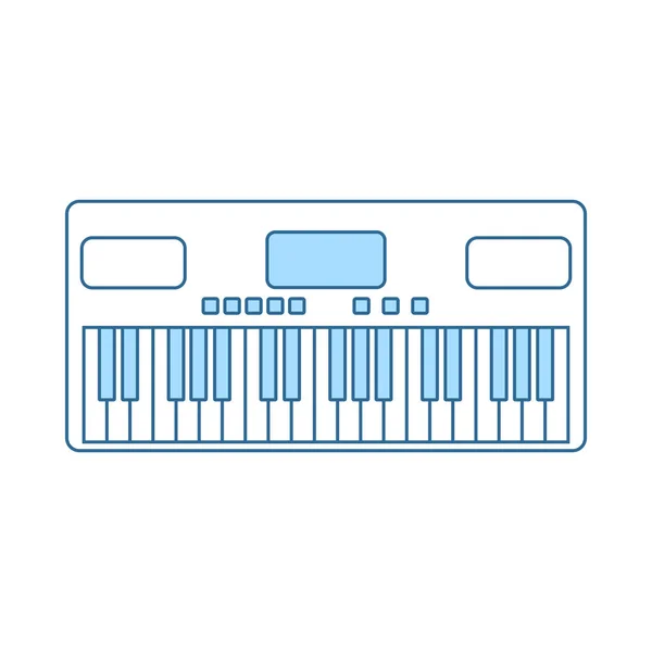 Музика синтезатор значок — стоковий вектор