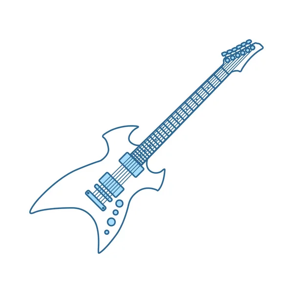 Elektromos gitár-ikon — Stock Vector