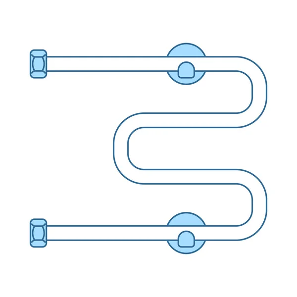 Handdoek droger pictogram — Stockvector