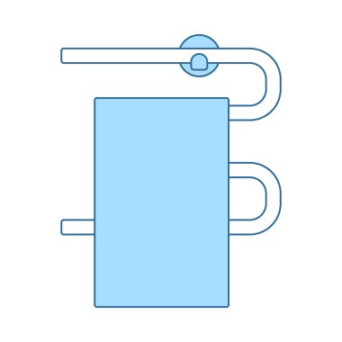 Isıtmalı havlu demiryolu simgesi