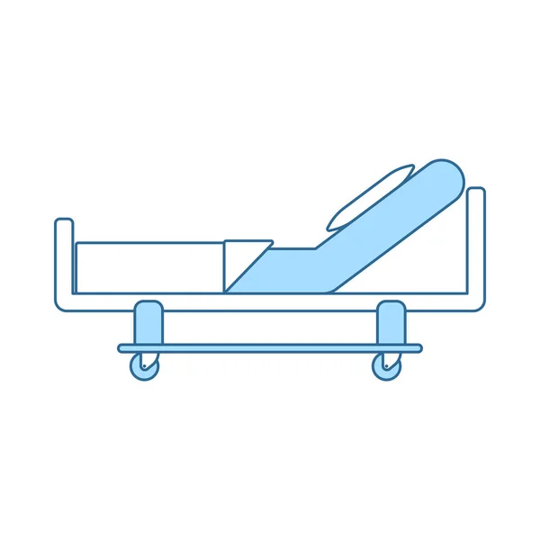 Icono de cama de hospital — Vector de stock