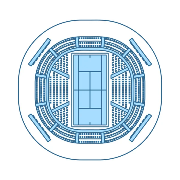 Symbolbild Tennisstadion — Stockvektor